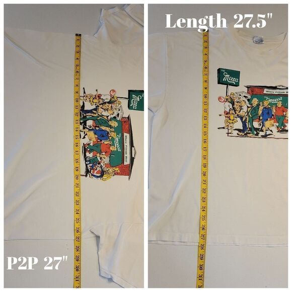 The Mecca Vintage Single Stitch T-shirt Tee Cartoon Character Golfer Balerina - Picture 10 of 10